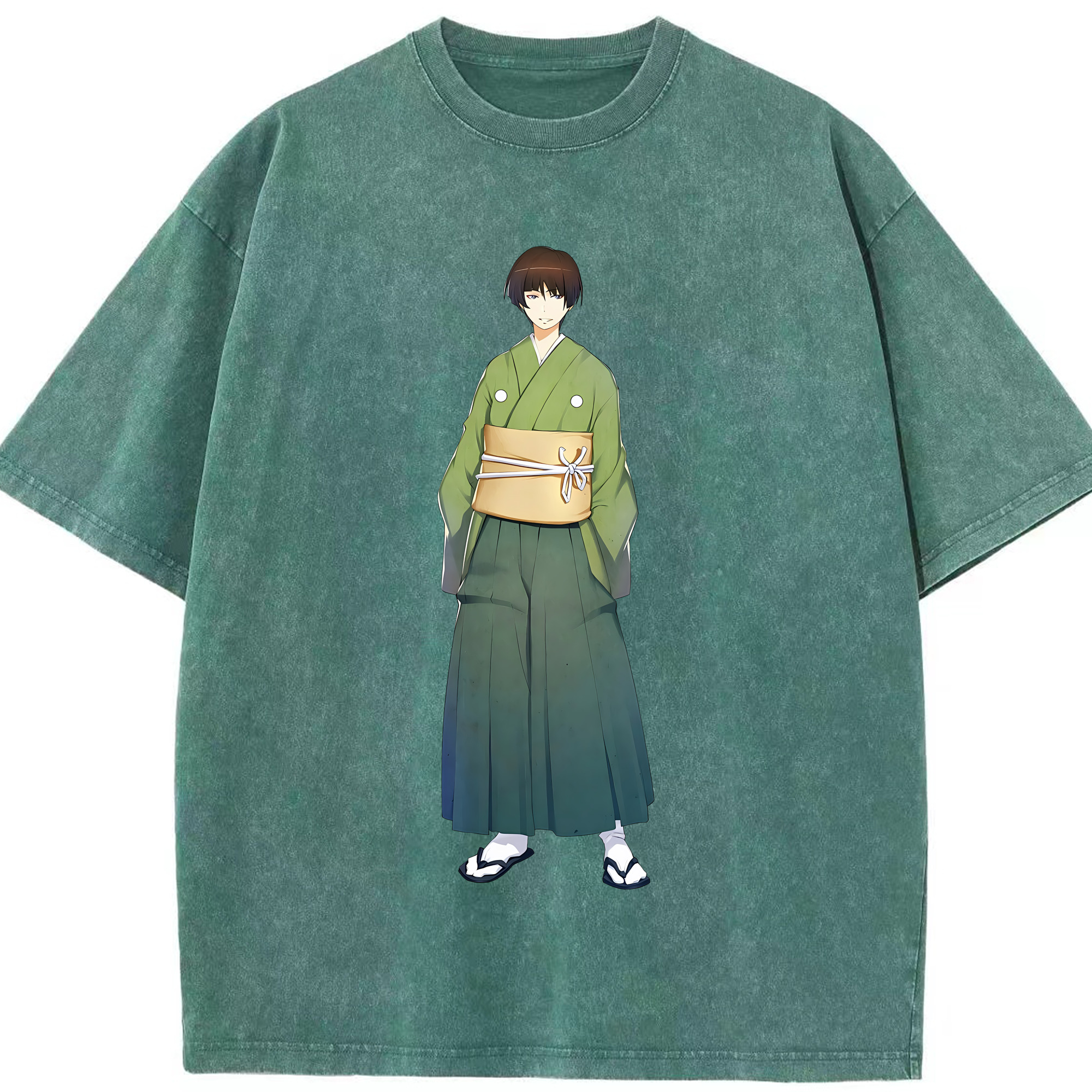 （画像用） 刀剣乱舞 Touken Ranbu 綿100% ヴィンテージ風 半袖Tシャツ（フロントプリント）